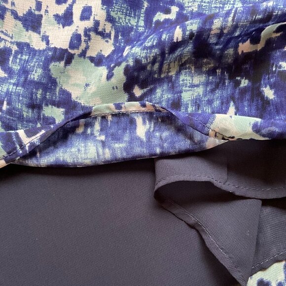 Coldwater Creek Blue/Navy Blouse - sz 16 - Picture 4 of 5